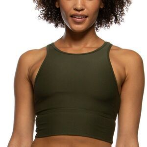 Jolyn Sarae Army Green Sports Bra Small Athleisure